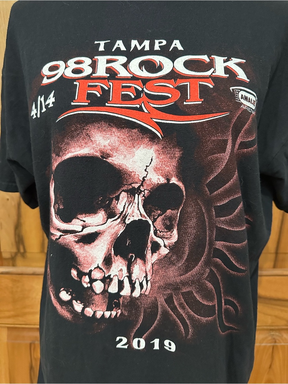 2019 Tampa 98 Rock Fest T-Shirt - Godsmack/Three Days Grace/Rival Sons VGUC XL